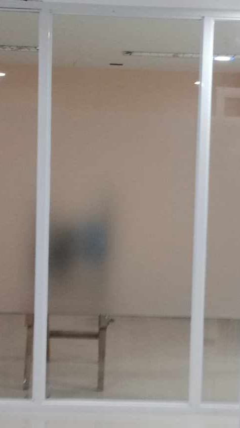 Glass Partition w/ Film
